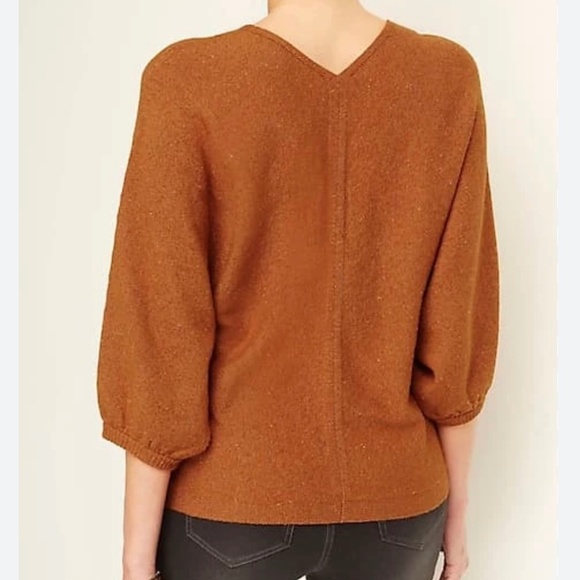 J. Jill Tweed Double V Sweater Size L. New with tags. - Picture 2 of 9